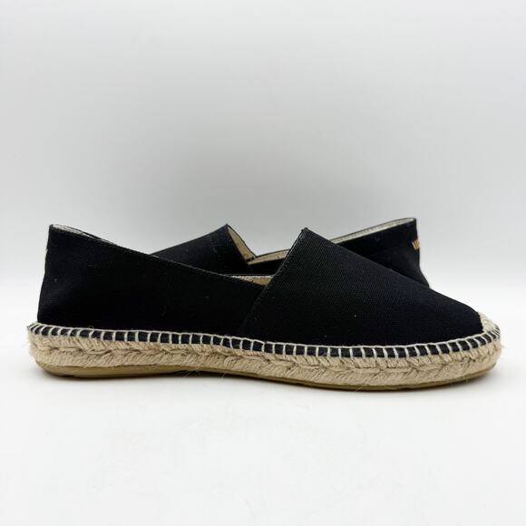 VISCATA Mens Sitges Espadrille Flats EU 42 US 9 Black Slip On NIB - Picture 4 of 12